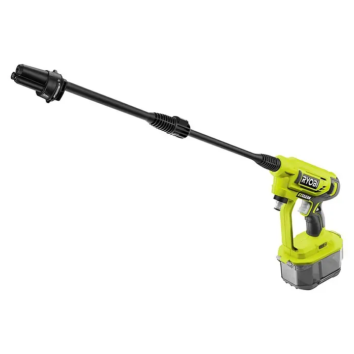 Ryobi ONE+ Akku-Hochdruckreiniger RY18PW22A-125 - 18 V, 1 Akku, 2,5 Ah, Max. Druck: 22 bar, Fördermenge: 182 l/h - Der RYOBI EZClean Akku-Reiniger ist ideal für schnelle Reinigungsarbeiten im Außenbereich. Das Gerät ist kompakt, leicht und einfach zu bedienen.