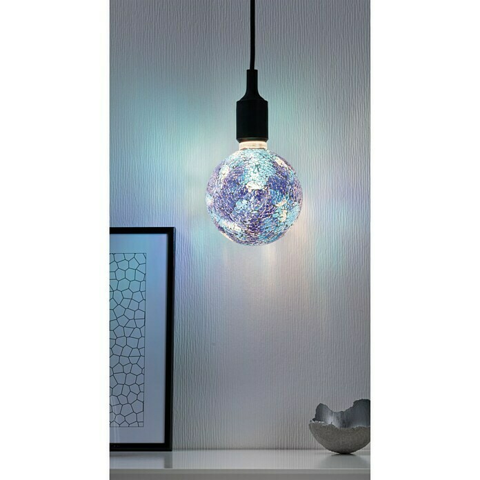 Paulmann LED-Lampe Vintage Globe-Form E27 (E27, Dimmbar, Warmweiß, 470 lm, 5 W, Farbe: Blau) | BAUHAUS