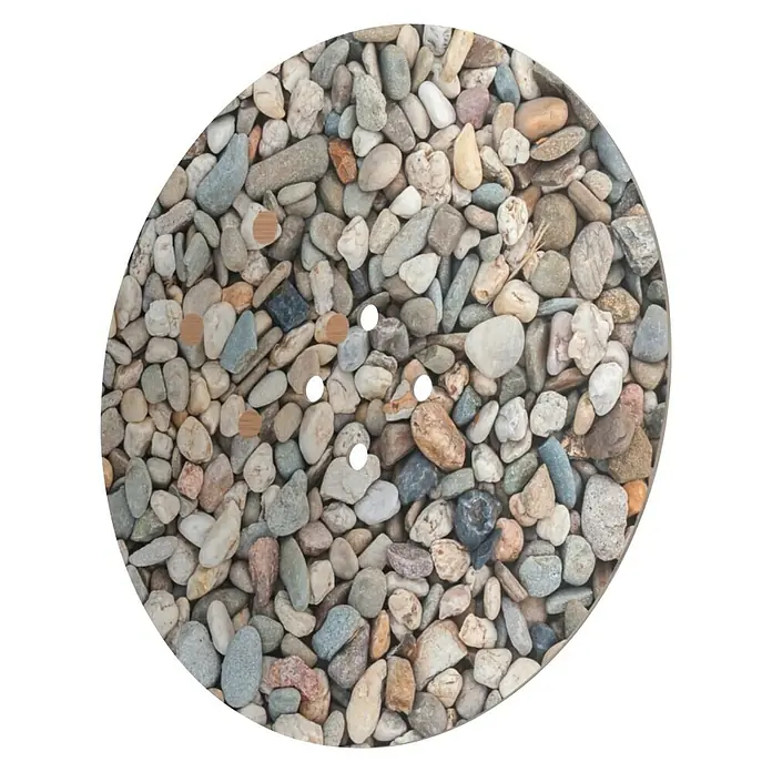 Doppler Expert Abdeckplatte Easy MoveKieselstein, Passend für: Doppler Expert Granitschirmständer Easy Move - Nahaufnahme von Zierkies verschiedener Farben und Größen, ideal für Garten- und Landschaftsgestaltung.