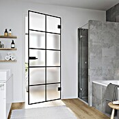 Diamond Doors Black Edition Glasdrehtür Loft (834 x 1.972 mm, DIN Rechts, Einscheibensicherheitsglas (ESG))