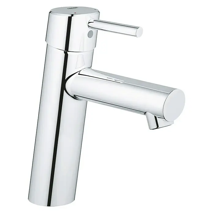 Grohe Concetto Waschtischarmatur M-Size - Ohne Zugstange, Chrom, Glänzend - Moderner Chrom-Wasserhahn mit schlankem Design. Ideal für jedes Badezimmer, bietet Funktionalität und Stil.