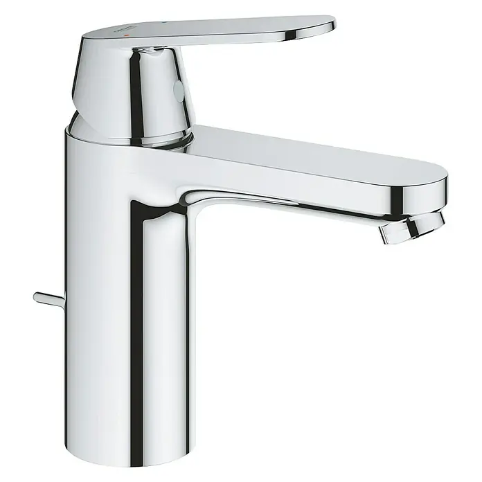 Grohe Eurosmart Cosmopolitan Waschtischarmatur M-Size - Mit Zugstange, Chrom, Glänzend - Elegante Chromarmatur für das Badezimmer. Zeitgemäßes Design trifft auf Funktionalität, ideal für moderne Waschbecken und stilvolle Badezimmer.
