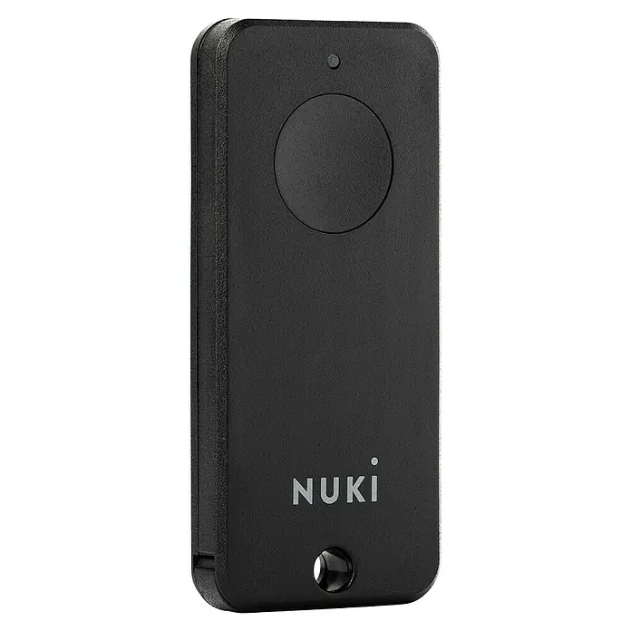 Nuki Fernbedienung FOB - L x B x H: 6 x 55 x 24 mm - Schwarzer Nuki Fob, ein kompakter, schlüsselloser Türöffner für einfachen Zugang. Ideal für Smart Homes.