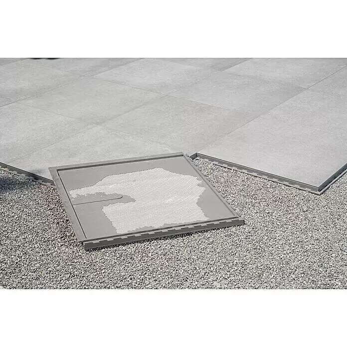 Terrassenfliese Click and Go Ardesia Gold - 60 x 60 cm, Beige/Gold, Matt - Stimmungsaufnahme
