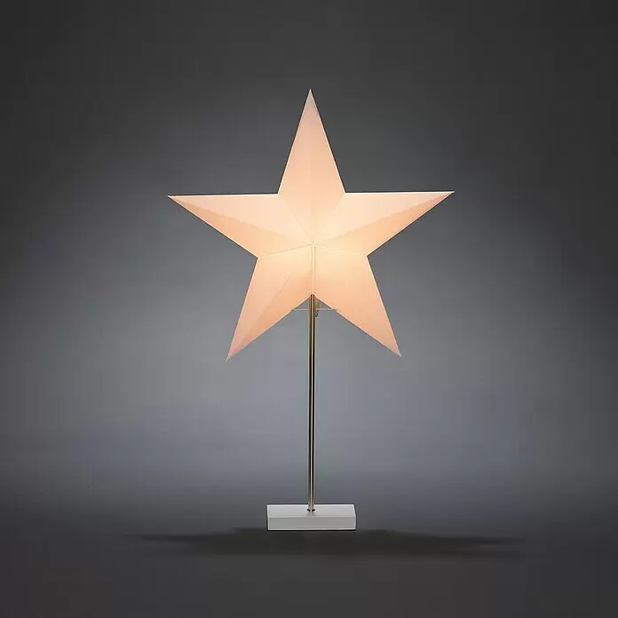 Konstsmide Standstern - Weiß, LED, Netzbetrieben - Stimmungsaufnahme