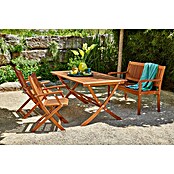 Gartenmöbel-Set Diana (4 -tlg., Akazie, Naturbraun, Niederlehner, 2er-Bank) | BAUHAUS