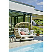 Sunfun Loungesessel Nest Sophie (B x T x H: 173 x 109 x 151 cm, Polyrattan, Beige) | BAUHAUS