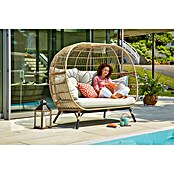 Sunfun Loungesessel Nest Sophie (B x T x H: 173 x 109 x 151 cm, Polyrattan, Beige) | BAUHAUS