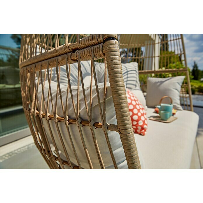 Sunfun Loungesessel Nest SophieB x T x H: 173 x 109 x 151 cm, Polyrattan, Beige Detail Shot