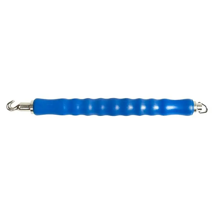 Heka Retorcedor - 320 mm, Zincado - Torcedor de alambre con mango azul y extremos de gancho, herramienta para unir alambres. Ideal para construcción y manualidades.