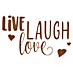 Komar Dekosticker Live Laugh Love 