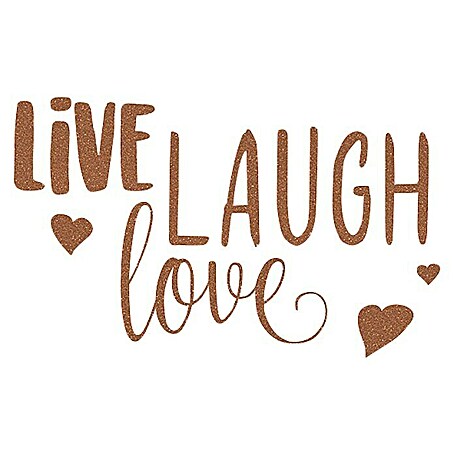 Komar Dekosticker Live Laugh Love (6 -tlg., 70 x 50 cm)
