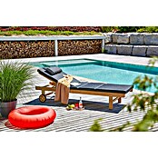 Sunfun Gartenliege (Teakbraun, Holz, Rollbar) | BAUHAUS