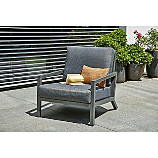 Sunfun Maja Loungesessel (B x T x H: 76,5 x 85 x 76,5 cm, Anthrazit)