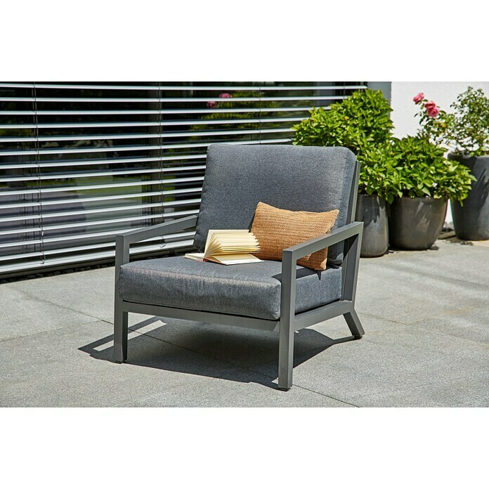 Sunfun Maja Loungesessel MajaB x T x H: 76,5 x 85 x 76,5 cm, Anthrazit Mood Shot