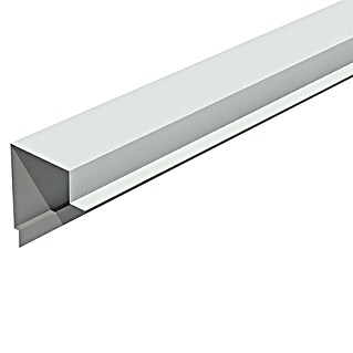 Isopan Perfil de remate lateral Isotego Blanco (4 m x 30 mm x 30 mm, Acero)