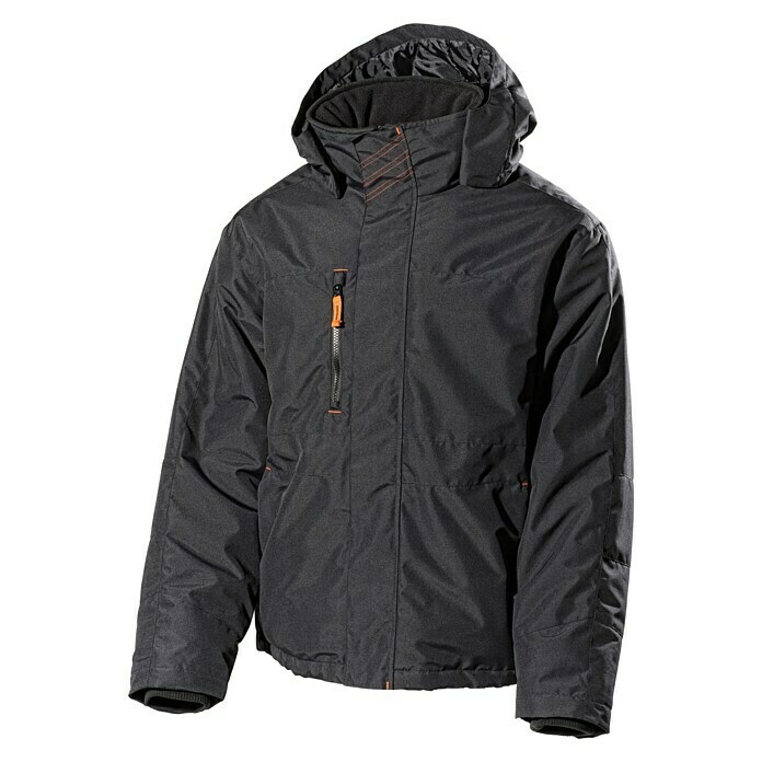 L.Brador Winterjacke 2190PL, Schwarz Front View