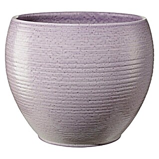 Soendgen Keramik Übertopf rund Manacor Deluxe (Außenmaß (Ø x H): 20 x 16 cm, Flieder, Keramik)