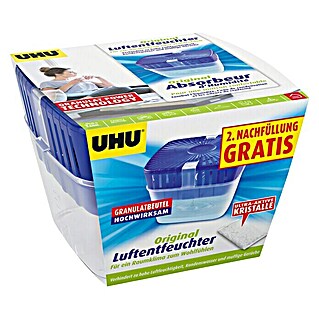 UHU Luftentfeuchter Originalpack +2. Nachfüllung gratis (1 x Luftentfeuchter 450 g, 1 x Gratis-Nachfüllung 450 g)