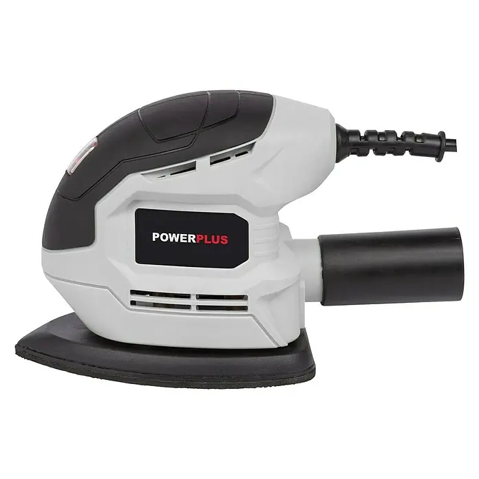 PowerPlus Lijadora multifunción eléctrica  POWC40200 - 130 W, Número de oscilaciones marcha en vacío: 28.000 r.p.m., Diámetro circuito oscilante: 1,2 mm - La lijadora excéntrica POWERPLUS es una herramienta para lijar superficies con alta precisión y eficiencia. ¡Perfecto para proyectos de bricolaje!