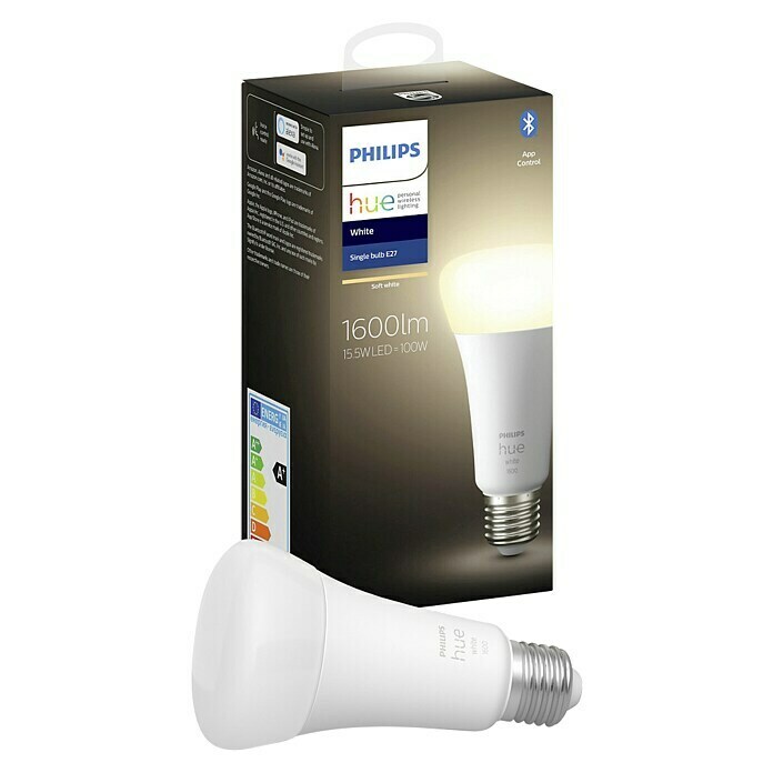 Philips Hue White Lampadina LED Edison E27 filamento chiaro