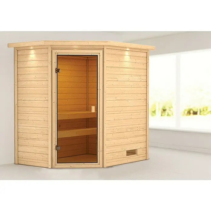 Karibu Massivholzsauna Jella