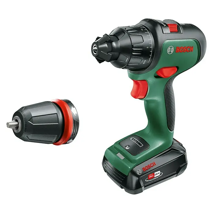 Bosch Power for All 18V Akku-Schlagbohrschrauber AdvancedImpact 18 - 18 V, 2 Akkus, 2,5 Ah - Akkuschrauber von Bosch, gut geeignet für verschiedene Schraubarbeiten.