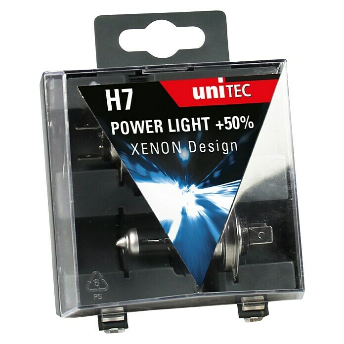UniTEC Halogen-Scheinwerferlampe Power Light (ECE-Kategorie: H7, 1