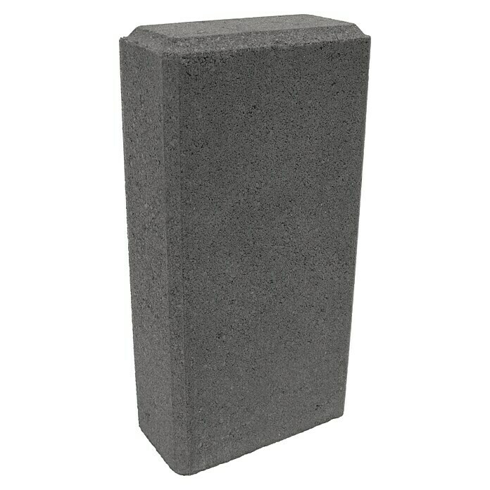 Mauerstein C-Line Block30 x 15 x 7,5 cm, Anthrazit, Beton Diagonal View