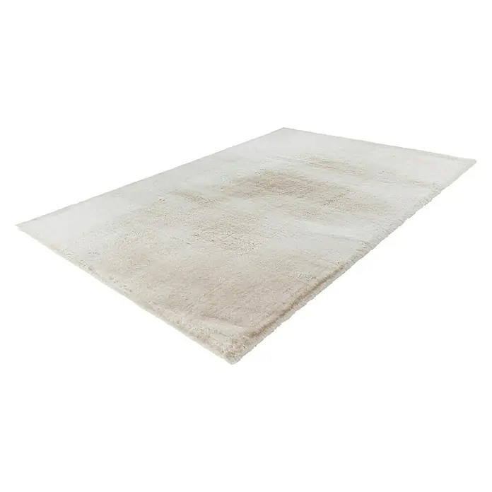 Fellteppich Happy - Beige, 170 x 120 cm, 100 % Polyester (Flor) - Ein beiger Teppich mit weicher Textur, ideal für Wohnräume, die Wärme und Komfort suchen. Sein neutrales Design passt zu verschiedenen Einrichtungsstilen.