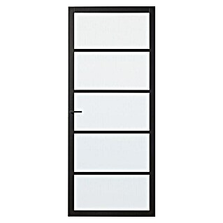 Solid Elements Binnendeur SE 7035 blank glas (93 x 231,5 cm, DIN-aanslag: Links, Zwart, Opek)