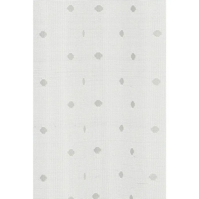 Elbersdrucke Bistrogardine Celeste - Weiß, B x H: 160 x 45 cm, 100% Polyester - Feiner, weißer Gardinenstoff mit zarten grauen Punkten, der Licht sanft filtert und eine luftige Atmosphäre schafft. Ideal für Wohn- und Schlafzimmer.