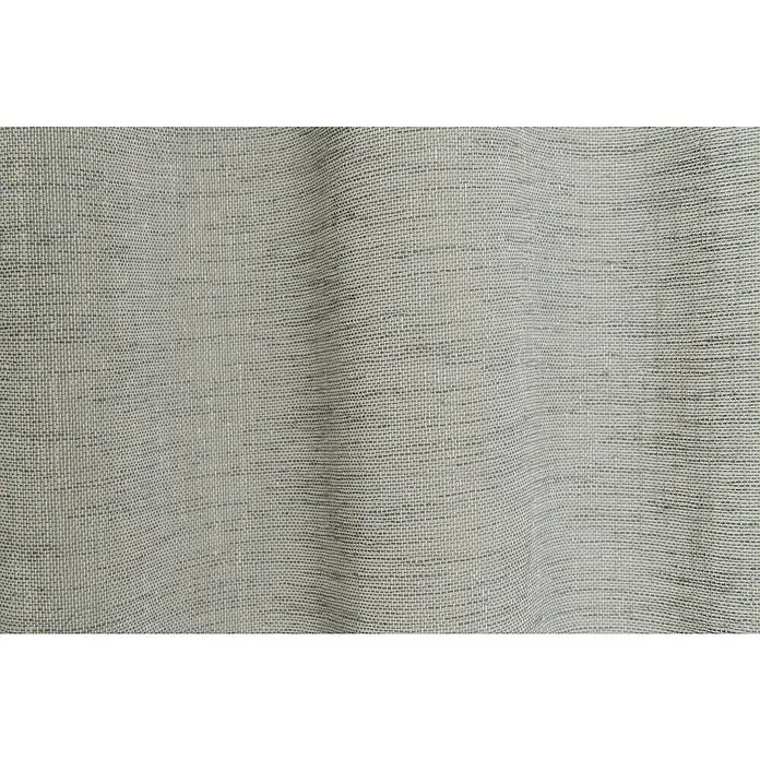 Elbersdrucke Schlaufenschal Liem - Grau, B x H: 140 x 255 cm, 100 % Polyester - Nahaufnahme eines Stoffes mit feiner Webstruktur, ideal für Polsterarbeiten und Heimtextilien. Die neutrale Farbe passt gut zu verschiedenen Einrichtungsstilen.