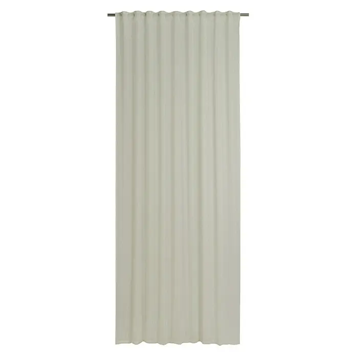 Elbersdrucke Schlaufenschal Liem - Beige, B x H: 140 x 255 cm, 100 % Polyester - Elegante, cremefarbene Gardine mit sanften Falten. Ideal, um jedem Raum eine ruhige und stilvolle Atmosphäre zu verleihen.