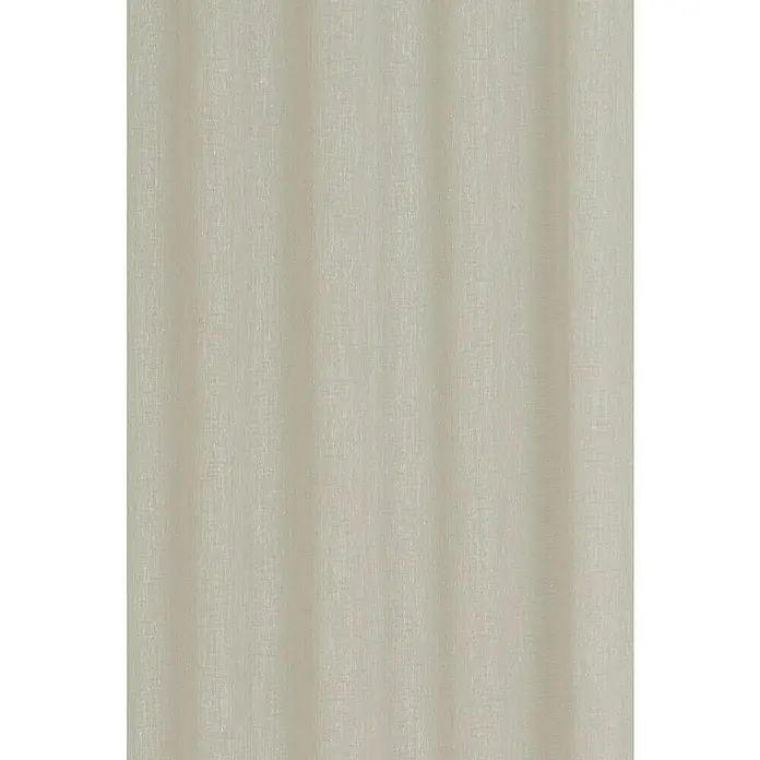 Elbersdrucke Schlaufenschal Liem - Beige, B x H: 140 x 255 cm, 100 % Polyester - Elegante Nahaufnahme eines Vorhangs, der eine subtile Textur und sanfte Falten für eine ruhige und stilvolle Fensterdekoration aufweist.