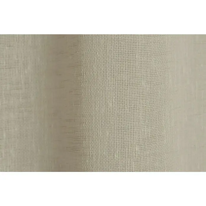Elbersdrucke Schlaufenschal Liem - Beige, B x H: 140 x 255 cm, 100 % Polyester - Nahaufnahme von beigem Leinenstoff mit deutlicher Webstruktur, ideal für Textilien und Wohndekor.