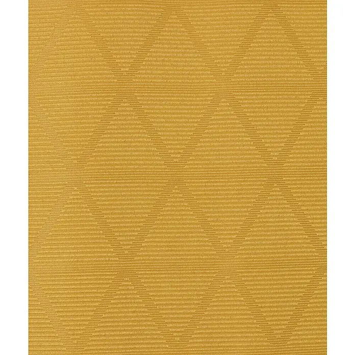 Elbersdrucke Schlaufenschal Sunny - B x H: 140 x 255 cm, 100% Polyester, Gelb - Nahaufnahme des Senffarbenen Stoffmuster mit geometrischen Formen, ideal für Inneneinrichtung und Textildesign.