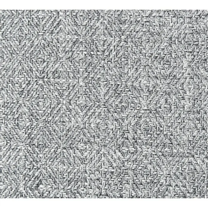 Elbersdrucke Verdunkelungsvorhang Vienna - Hellgrau, 100% Polyester - Detailaufnahme eines hellgrauen Stoffes mit einem feinen, diagonalen Fischgrätenmuster, ideal für Textilien und kreative Projekte.
