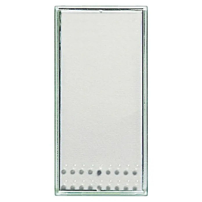 Bticino Living Light Pulsador tecla personalizable Simple - Transparente/Blanco, Montaje en la pared - La imagen muestra una placa de cromatografía de capa fina con muestras aplicadas que han migrado a lo largo de la placa. La placa está rodeada por un marco.