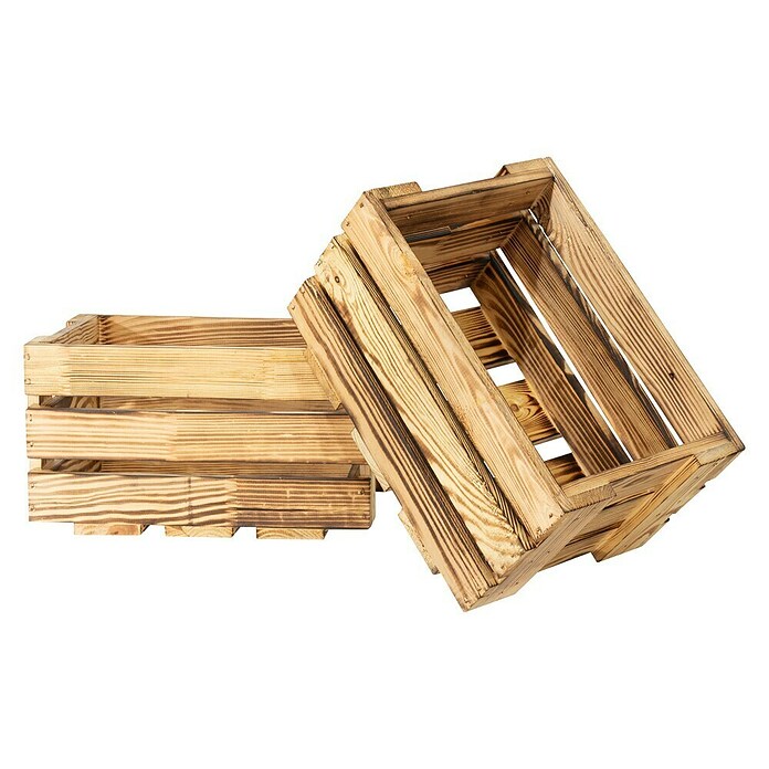 Holzkiste Weinkiste Mini (19 x 34 x 23 cm, Braun) | BAUHAUS