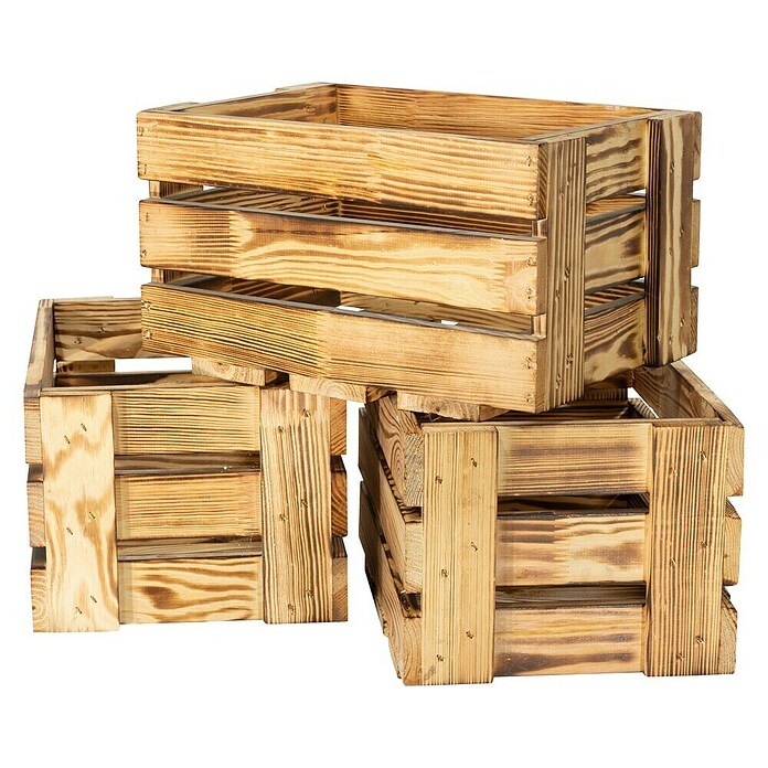 Holzkiste Weinkiste Mini (19 x 34 x 23 cm, Braun) | BAUHAUS
