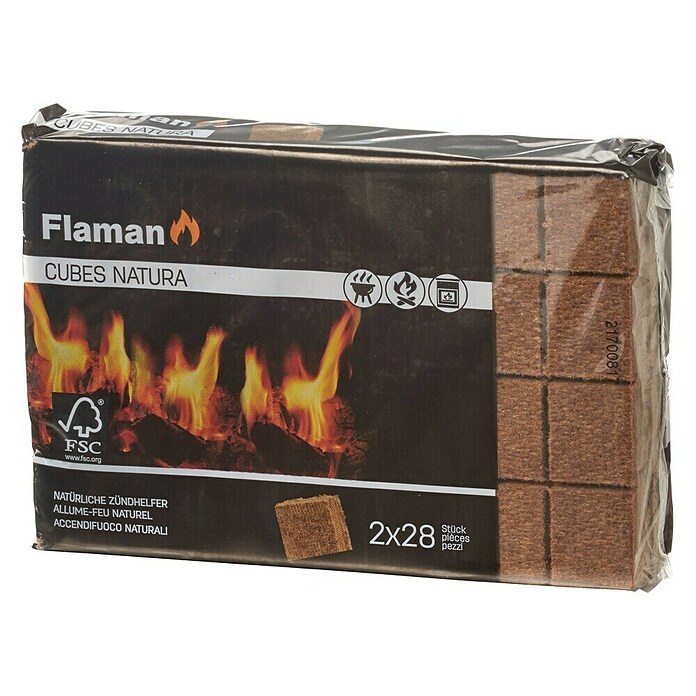 Flaman Accendifuoco Cubes Natura FSC