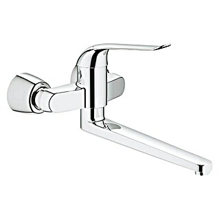 Grohe Euroeco Special Waschtischarmatur (Wandmontage, Chrom, Glänzend, Ausladung Armatur: 341 mm)