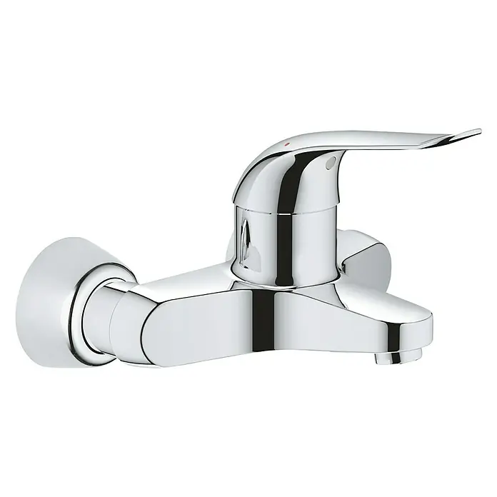 Grohe Euroeco Special Waschtischarmatur - Wandmontage, Chrom, Glänzend, Ausladung Armatur: 156 mm - Glänzender Chrom-Wasserhahn für das Badezimmer mit elegantem Design. Perfekt für moderne Badezimmer.