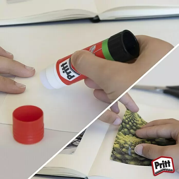 Pritt Klebestift - 22 g, Fest - Anwendungsbeispiel