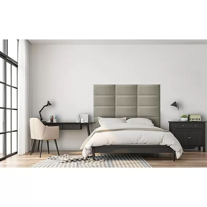 Fllow Wandpolster Inari - Taupe, L x B: 60 x 30 cm - Stimmungsaufnahme