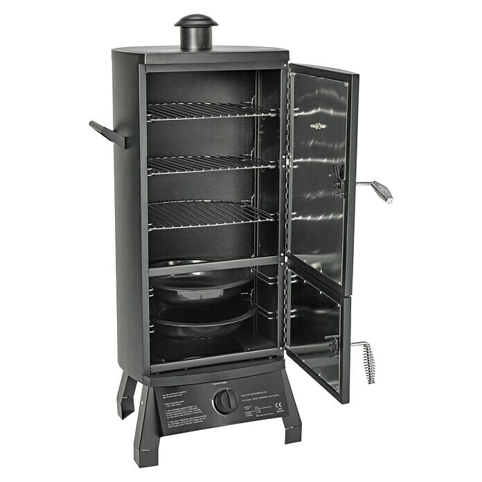 El Fuego Smoker LAnzahl Brenner: 1, Hauptgrillfläche: 32 x 31 cm, 3,5 kW Front View