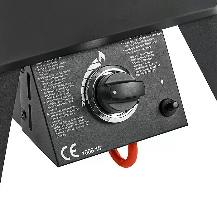 El Fuego Smoker XL - Grillfläche (B x T): 35 x 34 cm, 4,4 kW - Detailaufnahme