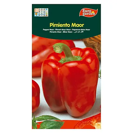 Euro Garden  Semillas de vegetales Pimientos Maor