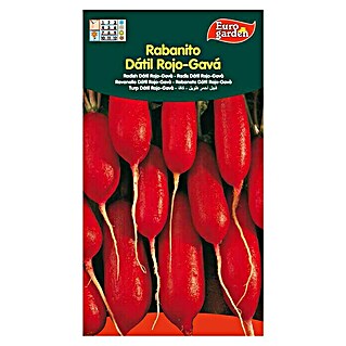 Euro Garden Semillas de vegetales Rabanito dátil rojo Gavá (Cosecha: Durante todo el año)